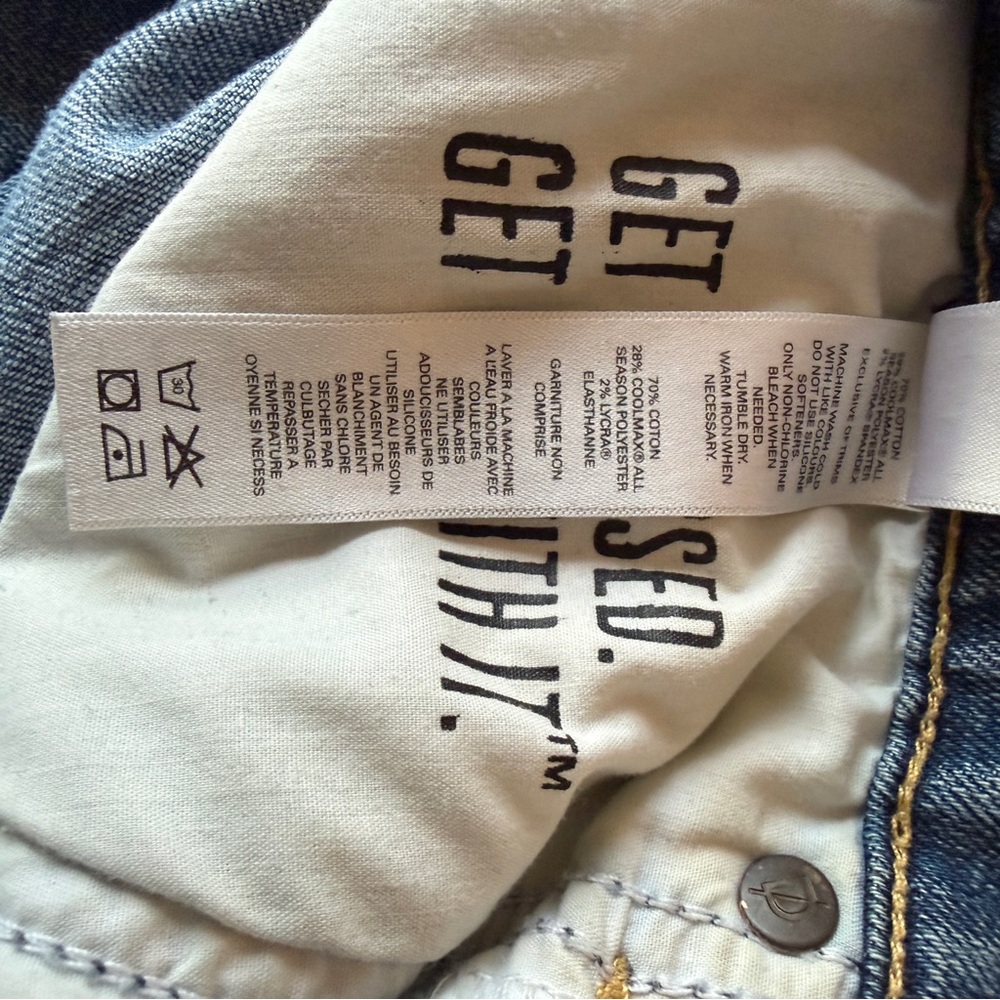 DU/ER Size 27 Button fly straight leg high waist jeans - Picture 6 of 6